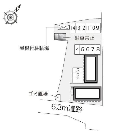 ★手数料０円★大津市比叡辻　月極駐車場（LP）